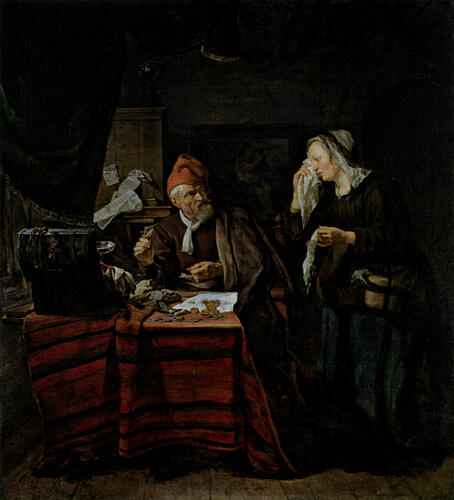 Moneylender Visted by a Weeping Woman 1654