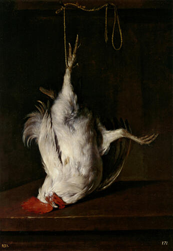 Still Life with a Dead Cockerel Ca 1655-8