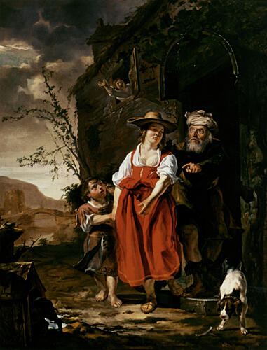 The Dismissal of Hagar Ca 1653-4 Art Print