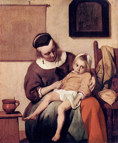 The Sick Child Ca 1660
