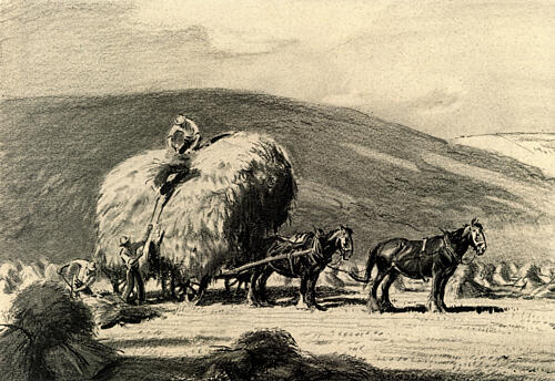 Loading Hay Art Print