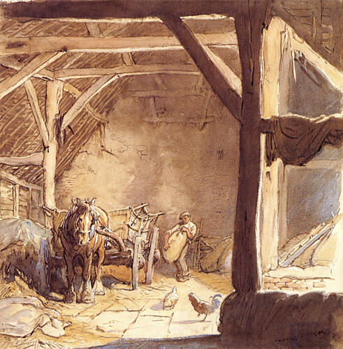 Loading the Cart Art Print by George Soper