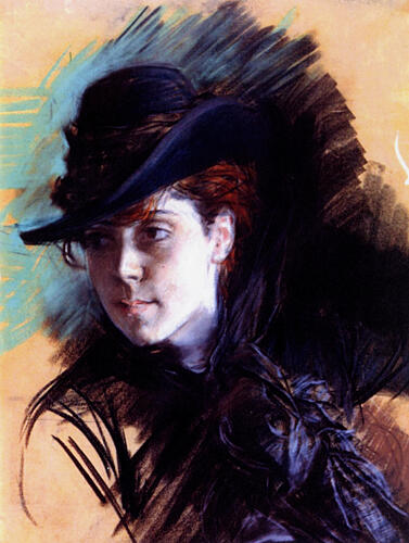 Girl in a Black Hat
