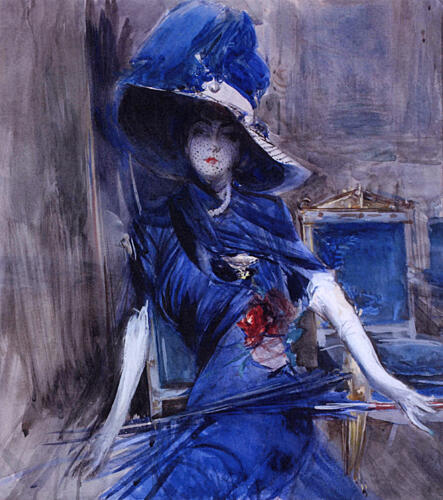 la Divina in Blue 1905
