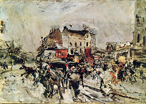 Leaving the Masked Ball at Montmartre 1875