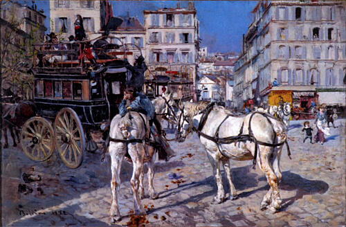 Omnibus in Place Pigalle 1882