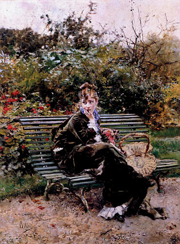 On the Bench at Bois Hyde Park 1872