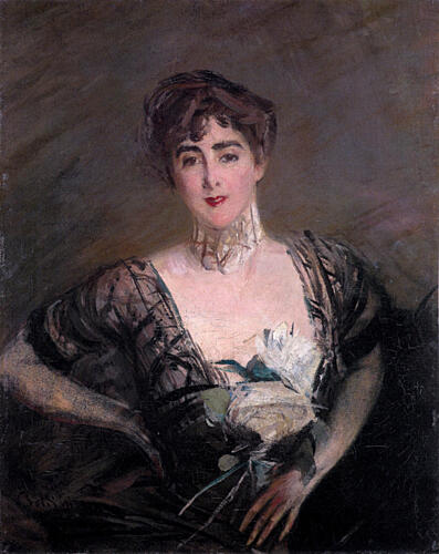 Portrait of Josefina Alvear de Errazuriz 1915 Art Print