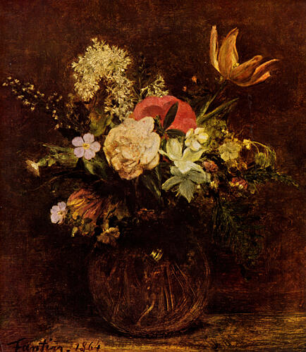 Bowl of Flowers Art Print