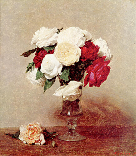 Roses in a Stemmed Glass 1890