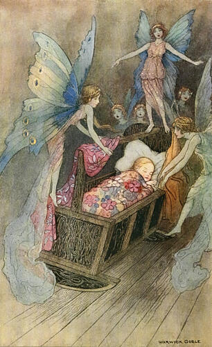 Sweetly Singing Around Thy Bed, Book of Fairy Poetry 1920