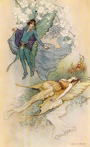 Wake When Some Vile Thing Is Near, Book of Fairy Poetry 1920 Art Print