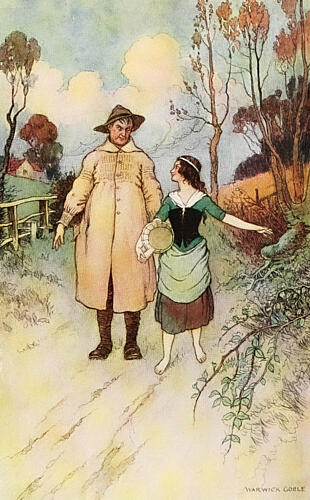 Will Ye Gang Wi Me, Book of Fairy Poetry 1920 Art Print