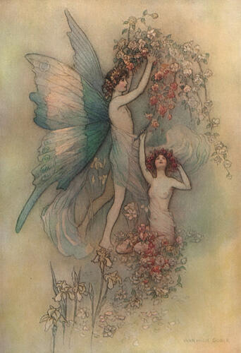 Flora and Zephyr, Complete Poetical Works of Geoffrey Chaucer 1912