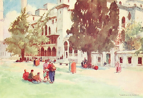 Court of the Suleimaniyeh, Constantinople 1906