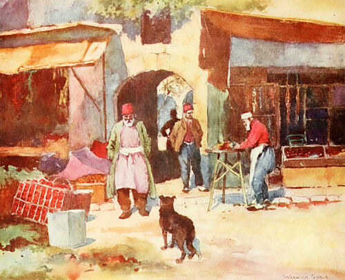 Entrance to a Turkish Khan, Constantinople 1906