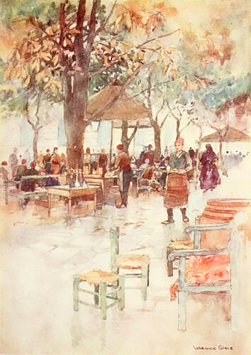 Open-Air Cafe, Stamboul, Constantinople 1906