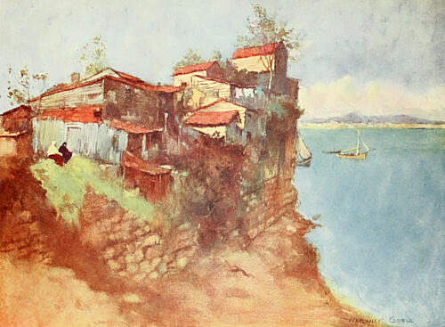 Refugee Huts on the Marmora, Constantinople 1906 Art Print