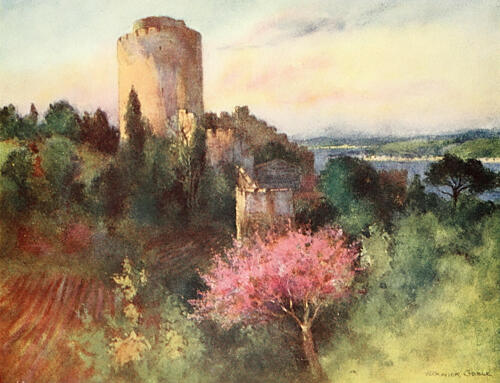 Roumeli Hissar Castle, Constantinople 1906 Art Print