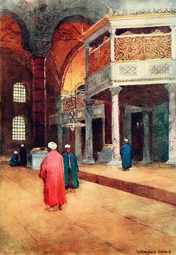The Sultans Gallery, Constantinople 1906 Art Print