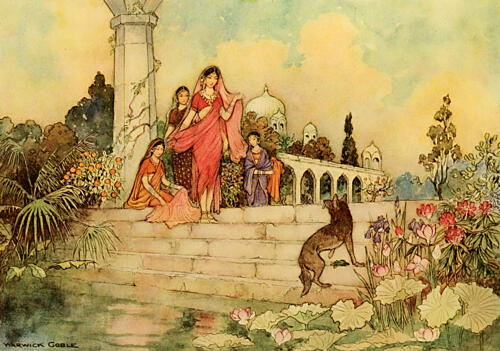 The Jackal, Folk Tales of Bengal 1912 Art Print