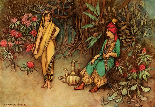 You Would Adorn the Palace, Folk Tales of Bengal 1912 Art Print