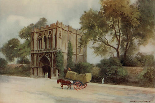 Bury St. Edmunds Abbey, Greater Abbeys of England 1908 Art Print