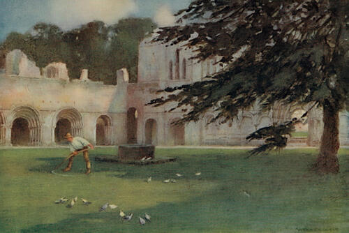 Fountains Abbey, the Cloisters, Greater Abbeys of England 1908