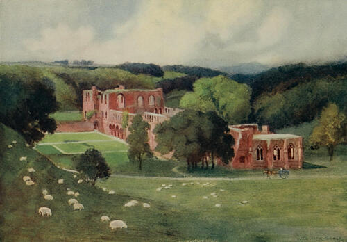 Furness Abbey, Greater Abbeys of England 1908 Art Print