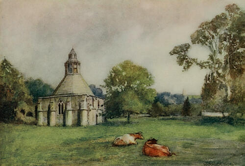 Glastonbury Abbey, Abbots Kitchen and Tor, Greater Abbeys of England 1908