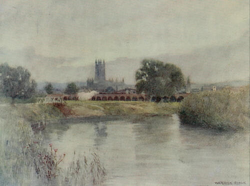 Gloucester Cath from St. CatherineS, Greater Abbeys of England 1908 Art Print