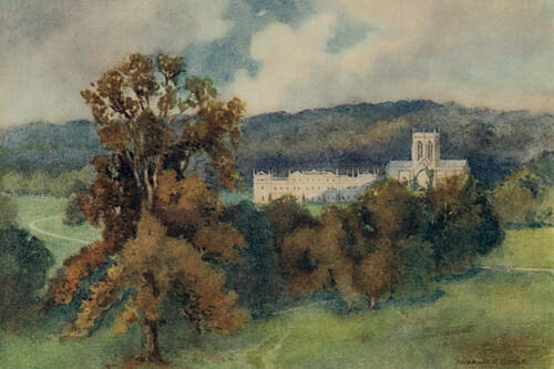 Milton Abbas, Greater Abbeys of England 1908 Art Print