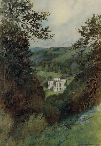 Rievaulx Abbey from the Terrace, Greater Abbeys of England 1908