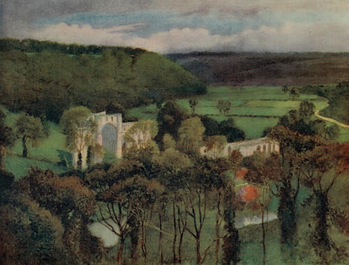 Rievaulx, Church and Refectory, Greater Abbeys of England 1908