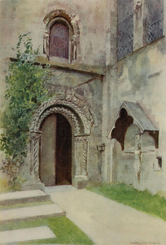 Romsey Abbey, the Nuns Doorway, Greater Abbeys of England 1908