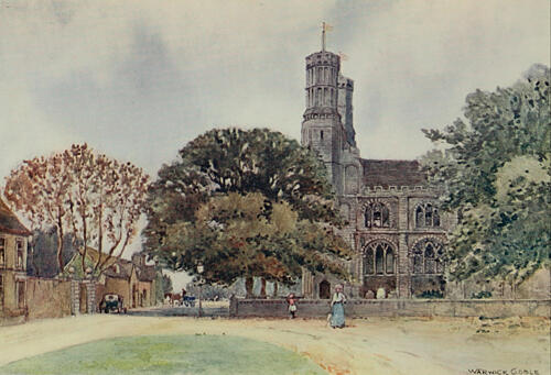 Thorney Abbey, Greater Abbeys of England 1908 Art Print