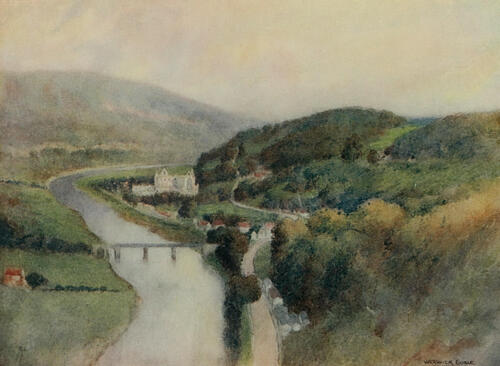 Tintern Abbey and the Wye, Greater Abbeys of England 1908 Art Print