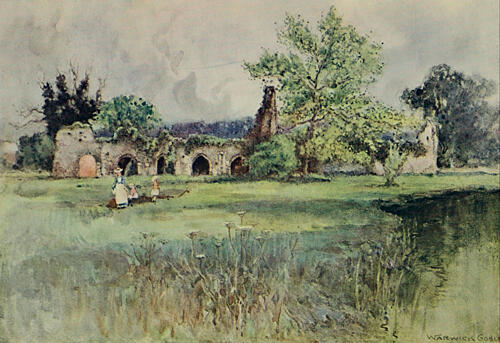 Waverley Abbey, Greater Abbeys of England 1908 Art Print