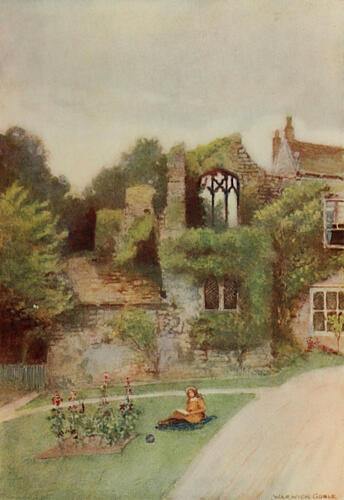 Whalley Abbey, the Abbots House, Greater Abbeys of England 1908 Art Print