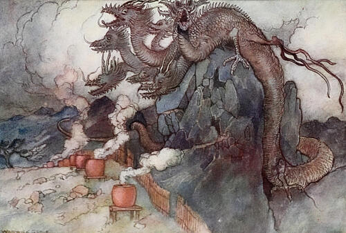 Dragons, Green Willow 1910
