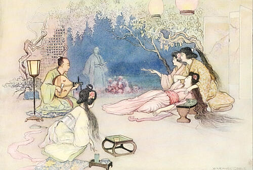 Flower of the Peony, Green Willow 1910