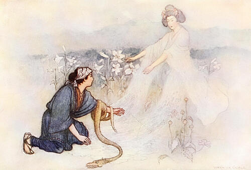 Karma, Green Willow 1910 Art Print