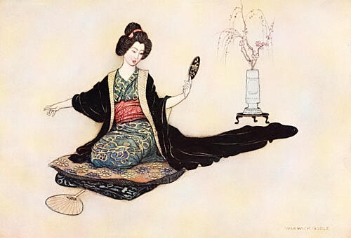 Reflection, Green Willow 1910 Art Print
