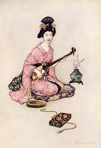 The Beautiful Dancer of Yedo, Green Willow 1910 Art Print