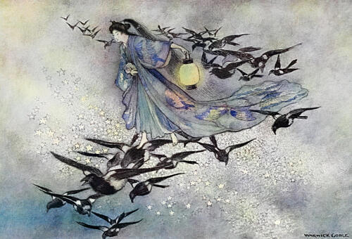 The Green Lantern, Green Willow 1910 Art Print