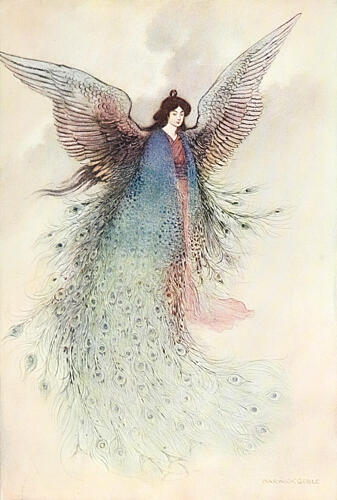The Moon Maiden, Green Willow 1910 Art Print