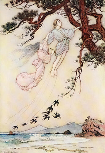 The Wind in the Pine Tree, Green Willow 1910