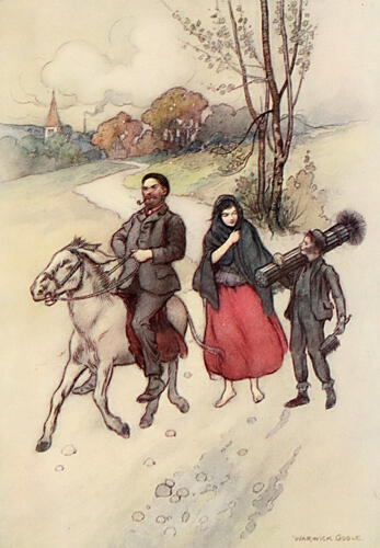 She Walked Beside Tom and Talked to Him, the Water-Babies 1909 Art Print
