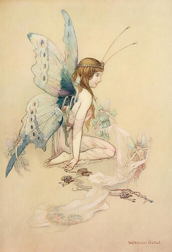 The Fairies Brought Her a Pretty Pair of Wings, the Water-Babies 1909 Art Print