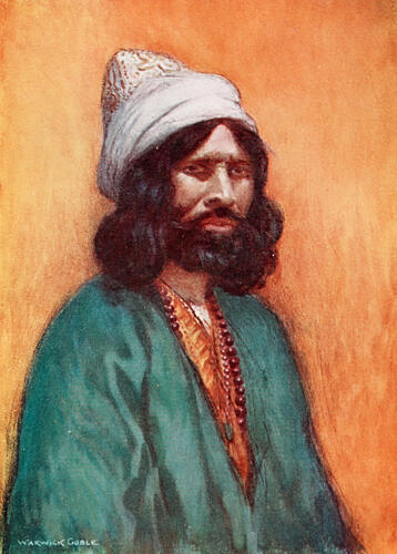 A Howling Dervish, Turkey 1911 Art Print by Warwick Goble